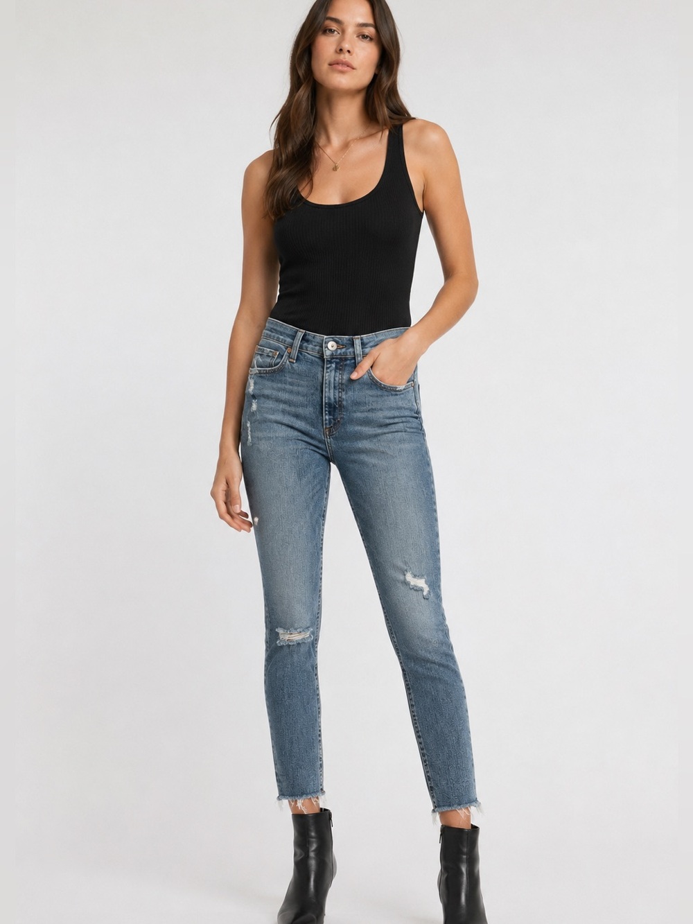 Rag & Bone NINA HIGH-RISE ANKLE SKINNY size 25